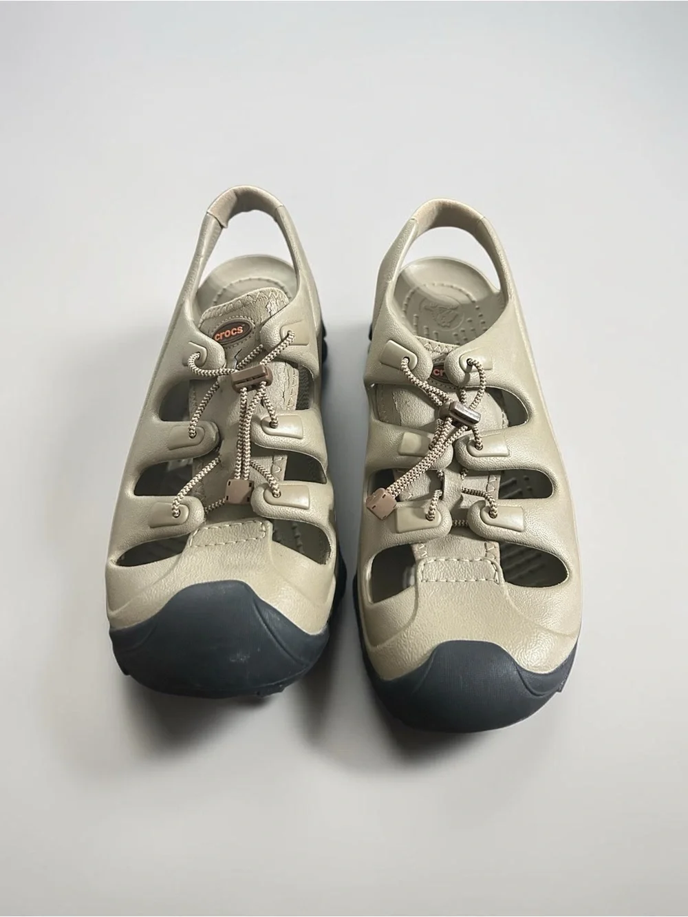 CROCS Tan Beach/ Trail Blazer Sandals Size 12.5